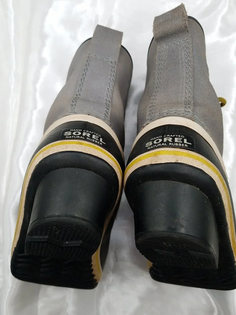 Sorel Slimpack 1964 Waterproof Duck Snow Boots Gray Black Women's Size 7.5 Lace
